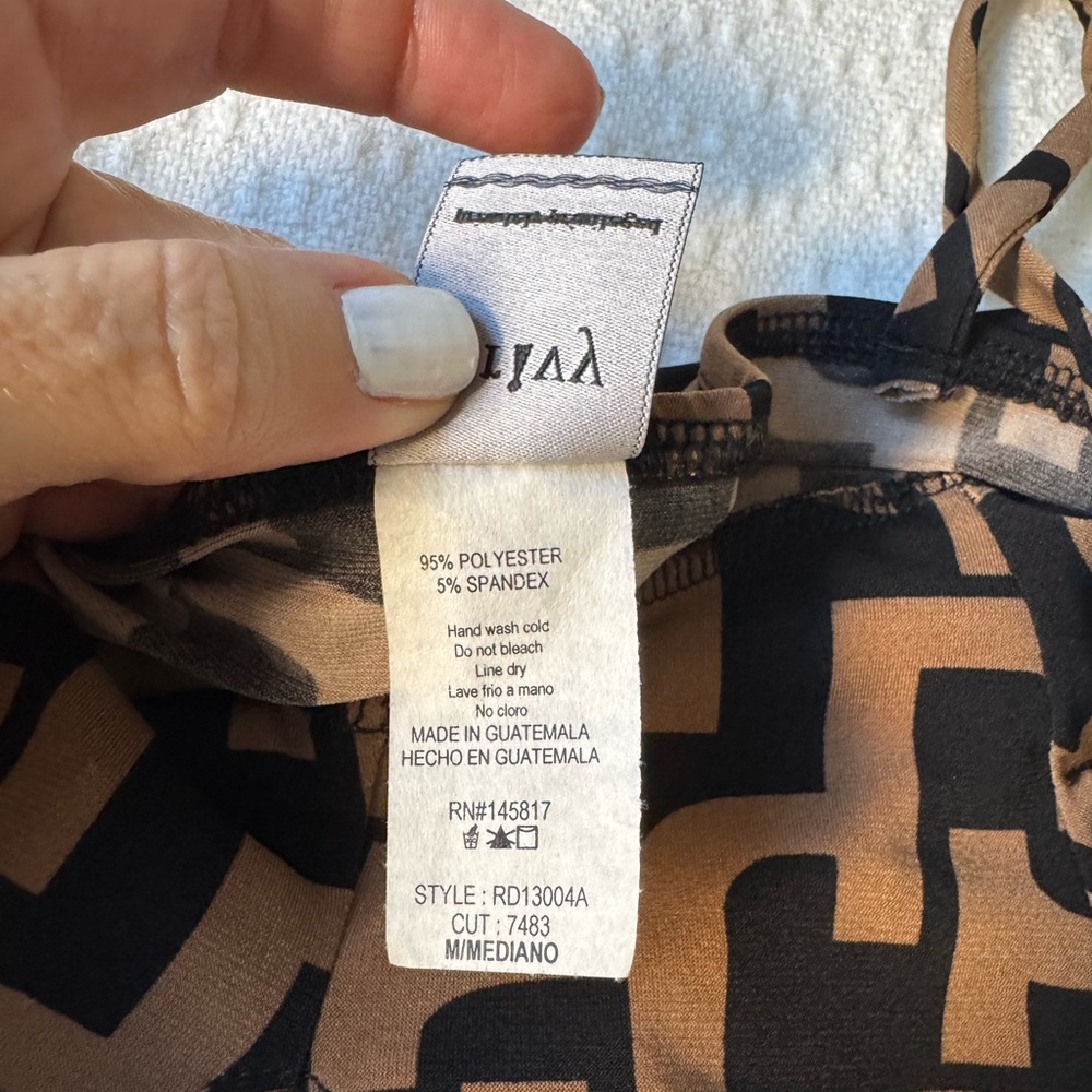 Sexy Elegant black and tan maxi mini dress size medium - Picture 8 of 8